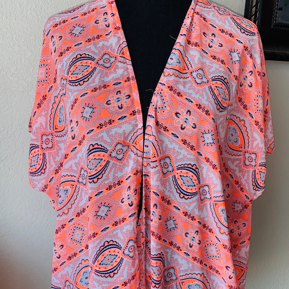 Hot Bright Summer Swim Suit Cover up Kimono
